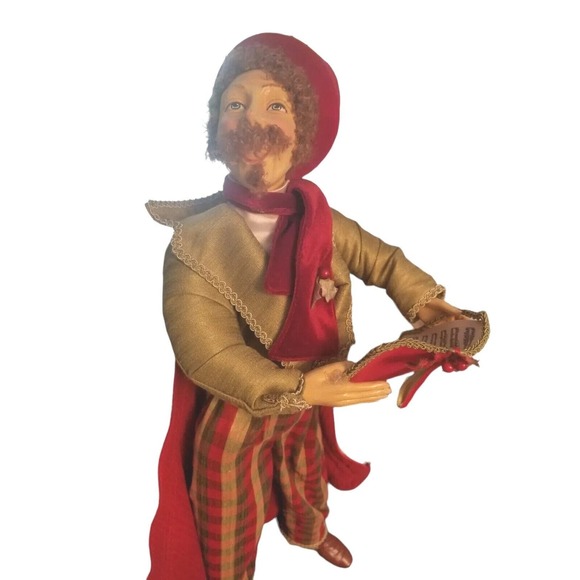 Vintage Big Traditional Caroler Rare Figure Decorative 29 in‎ Long - Picture 2 of 11